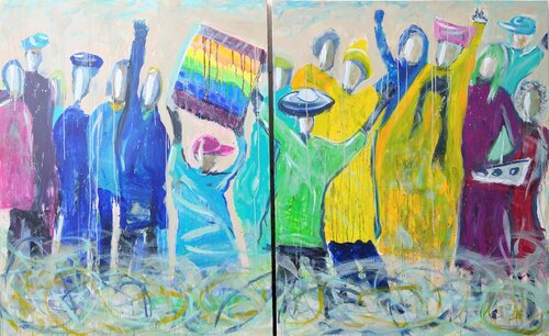 Humanity di Uschi Stoffels, Pittura in vendita su Singulart