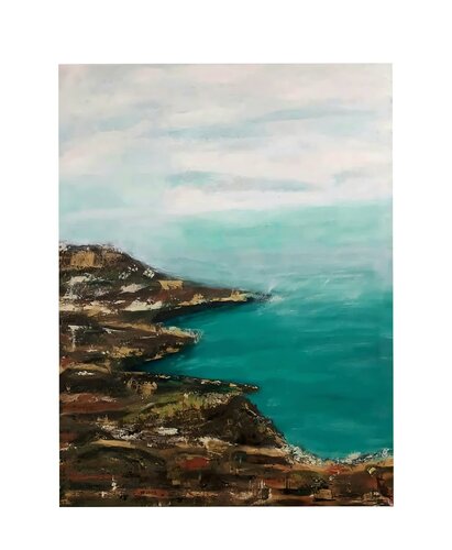 Smaragd Küste di Uschi Stoffels, Pittura in vendita su Singulart