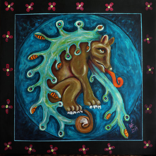 Ahuízotl by EDUARDO ROBLES, 회화 for Sale on Singulart