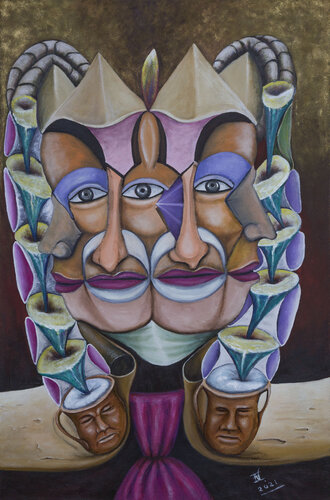 El festín, 3 en 1 by EDUARDO ROBLES, 회화 for Sale on Singulart