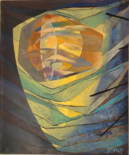 The time. Full moon. van Tomasz Rut, Schilderij te koop op Singulart