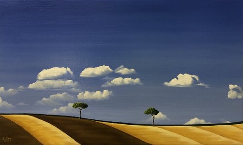 RENCONTRE FORTUITE  ( Casual Encounter ) par LEONORA CARPI, Peinture en vente sur Singulart