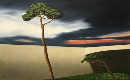 L' ATTENTE par LEONORA CARPI, Peinture en vente sur Singulart