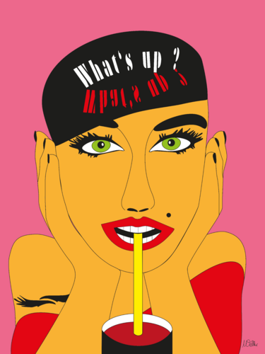 What's up von Cornelia Hoff-Weller, Druck kaufen auf Singulart