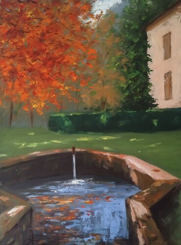 100 years old fuontain von István Kenéz, Malerei kaufen auf Singulart