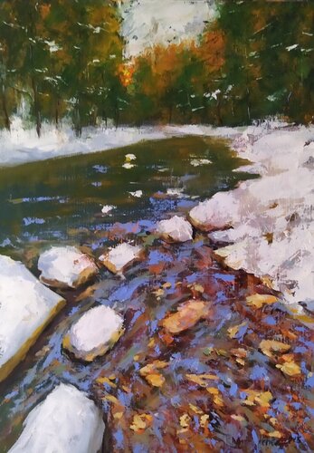 First snow di István Kenéz, Pittura in vendita su Singulart