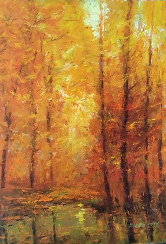 Magical autumn di István Kenéz, Pittura in vendita su Singulart