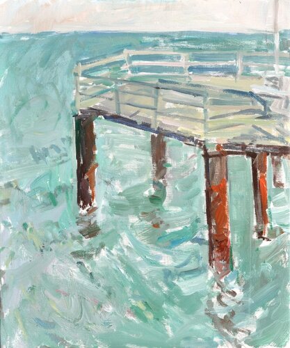UN MALECÓN par Andrey Khodakov, Peinture en vente sur Singulart