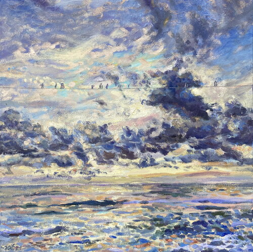 The Pilgrims III par Dalia Čistovaitė, Peinture en vente sur Singulart