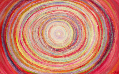 Salt Lake In Sunrise van Dalia Čistovaitė, Schilderij te koop op Singulart