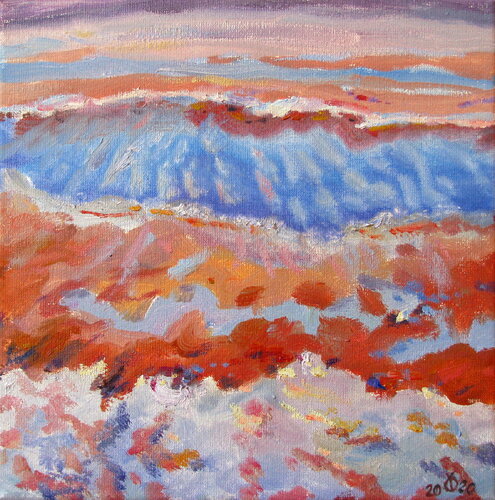 Salt Lake In Sunrise, I von Dalia Čistovaitė, Malerei kaufen auf Singulart