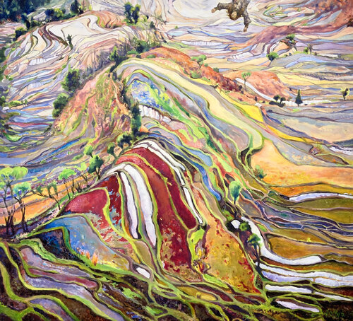 Flying Over Eden by Dalia Čistovaitė, Painting for Sale on Singulart