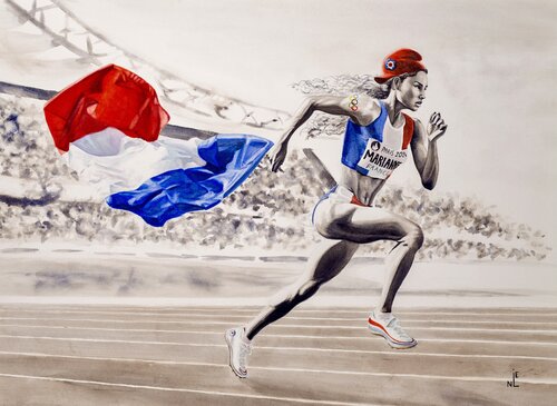 Go Marianne ! van Léni Whitford, Schilderij te koop op Singulart
