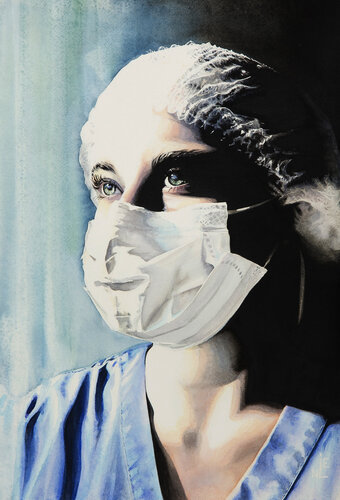 L’étudiante infirmière van Léni Whitford, Schilderij te koop op Singulart
