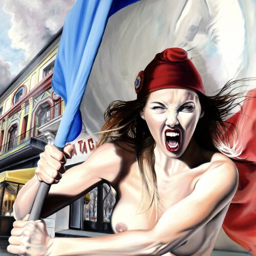 Je suis Paris van Léni Whitford, Schilderij te koop op Singulart