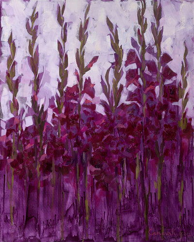 Gladiolus van Kateryna Husieva, Schilderij te koop op Singulart