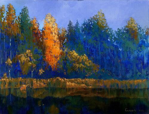 Ultramarine autumn von Kateryna Husieva, Malerei kaufen auf Singulart
