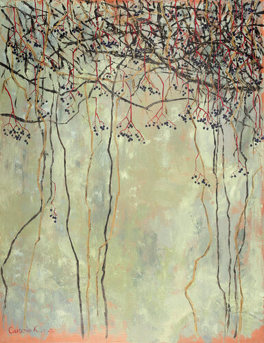 Wild grapes by Kateryna Husieva, Painting for Sale on Singulart