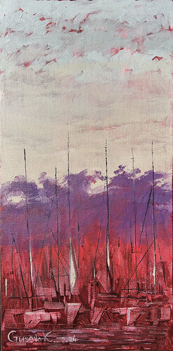 Quiet harbor di Kateryna Husieva, Pittura in vendita su Singulart
