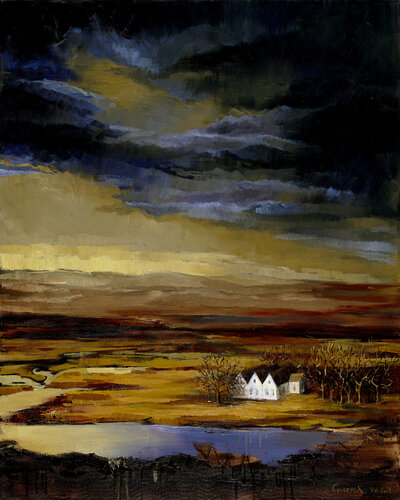 Heavy silence van Kateryna Husieva, Schilderij te koop op Singulart
