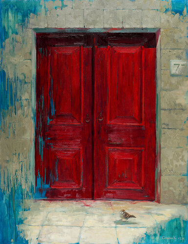 Red door van Kateryna Husieva, Schilderij te koop op Singulart