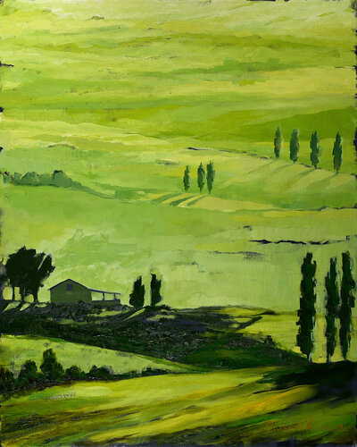Quiet slopes van Kateryna Husieva, Schilderij te koop op Singulart