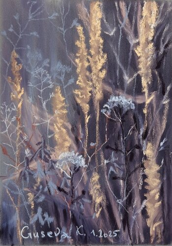 Meadow grasses by Kateryna Husieva, Drawing for Sale on Singulart