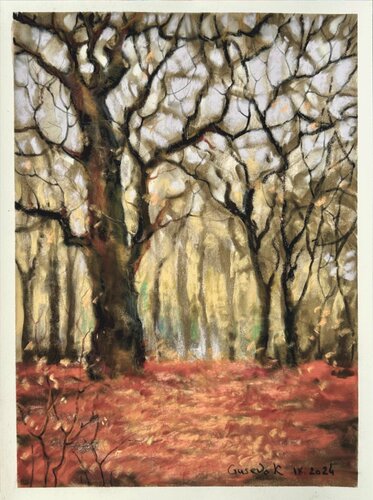 Forest in autumn von Kateryna Husieva, Zeichnungen kaufen auf Singulart