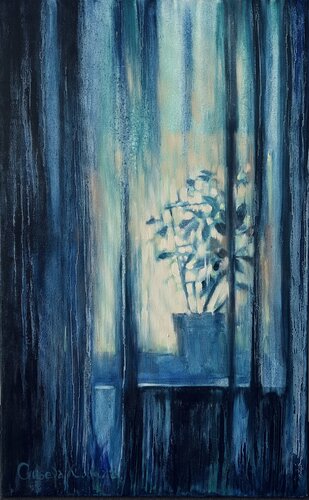 Through the Curtains von Kateryna Husieva, Malerei kaufen auf Singulart