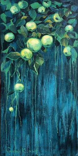 Emerald Coolness by Kateryna Husieva, Painting for Sale on Singulart