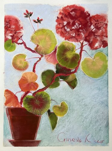 Geranium by Kateryna Husieva, 소묘 for Sale on Singulart