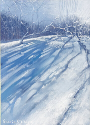 Shadows on Snow di Kateryna Husieva, Disegno in vendita su Singulart