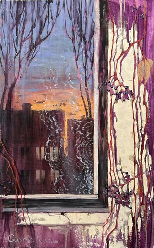 Twilight Window by Kateryna Husieva, Painting for Sale on Singulart