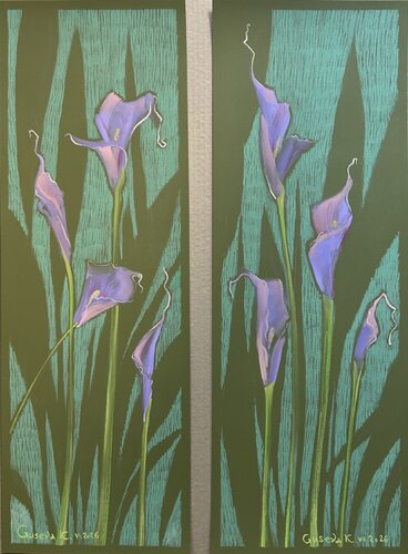 Flowers de Kateryna Husieva, Dibujo a la venta en Singulart