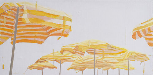 Dolce far niente. Yellow by Mikhail Mishinskii, Painting for Sale on Singulart
