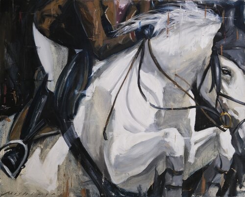 Jump to victory van Mikhail Mishinskii, Schilderij te koop op Singulart