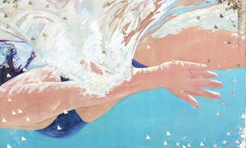 Woman Bathing di Mikhail Mishinskii, Pittura in vendita su Singulart
