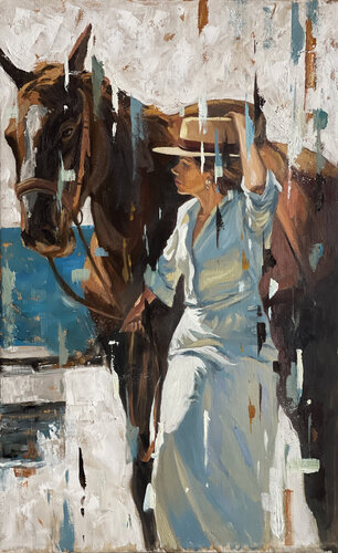 Between Stillness and Motion by Mikhail Mishinskii, Painting for Sale on Singulart