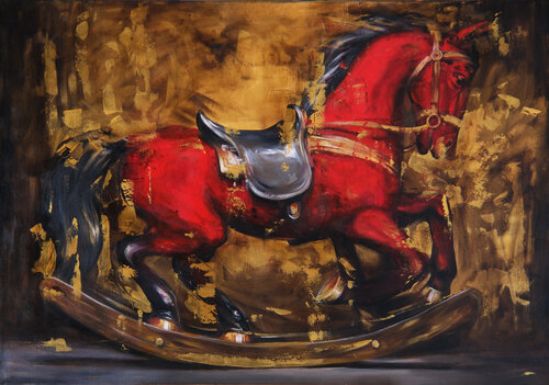 Polo par Mikhail Mishinskii, Peinture en vente sur Singulart