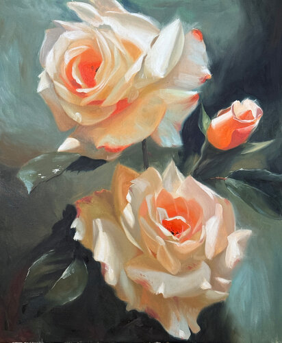 Blush of Silence by Mikhail Mishinskii, Painting for Sale on Singulart