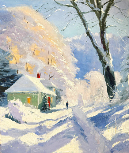 The Long Way Home di Mikhail Mishinskii, Pittura in vendita su Singulart