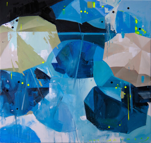 Dolce far niente. Blue by Mikhail Mishinskii, Painting for Sale on Singulart