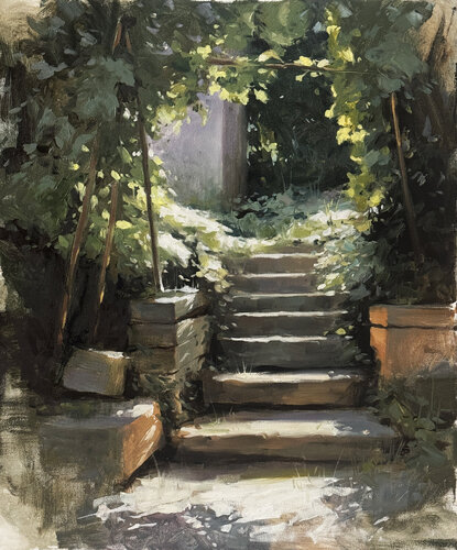 The Hidden Passage by Mikhail Mishinskii, Painting for Sale on Singulart