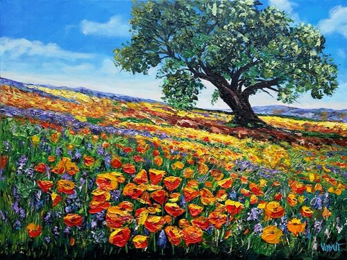 Heart of the Golden State van vidyut Singhal, Schilderij te koop op Singulart