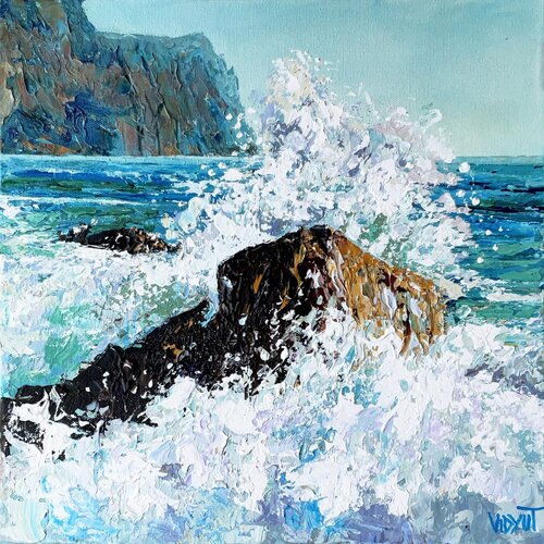 Rocky Encounters by vidyut Singhal, Painting for Sale on Singulart