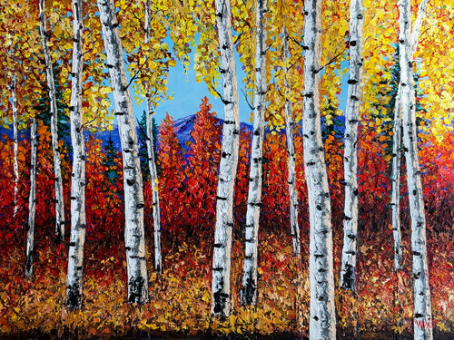 As the Leaves Turn van vidyut Singhal, Schilderij te koop op Singulart