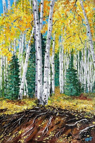 Roots and Leaves di vidyut Singhal, Pittura in vendita su Singulart