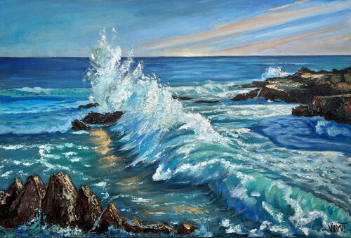 Crashing Majesty van vidyut Singhal, Schilderij te koop op Singulart
