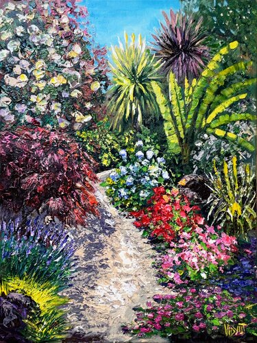 My Blooming Sanctuary by vidyut Singhal, Painting for Sale on Singulart