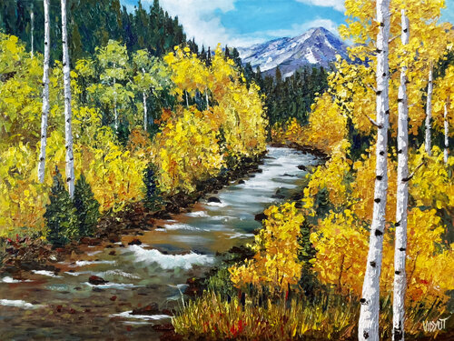 Golden Bank van vidyut Singhal, Schilderij te koop op Singulart